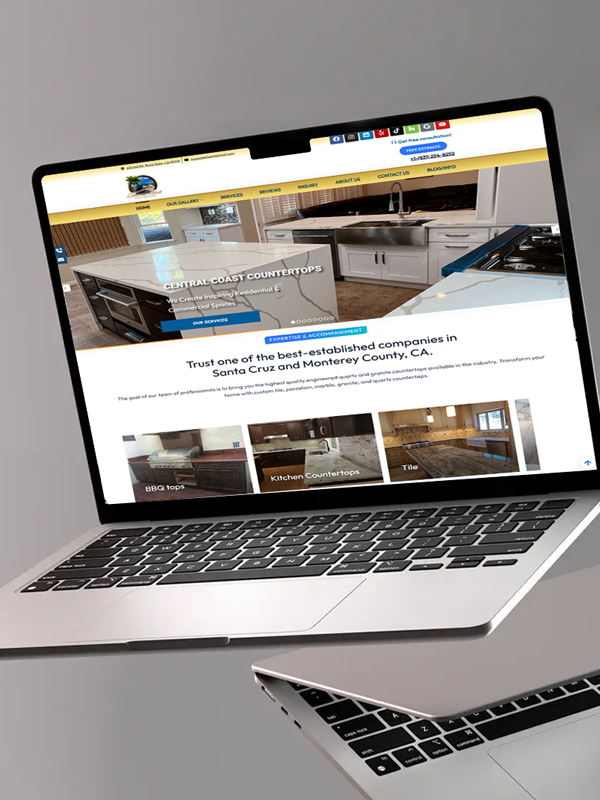 Professional web design and development project